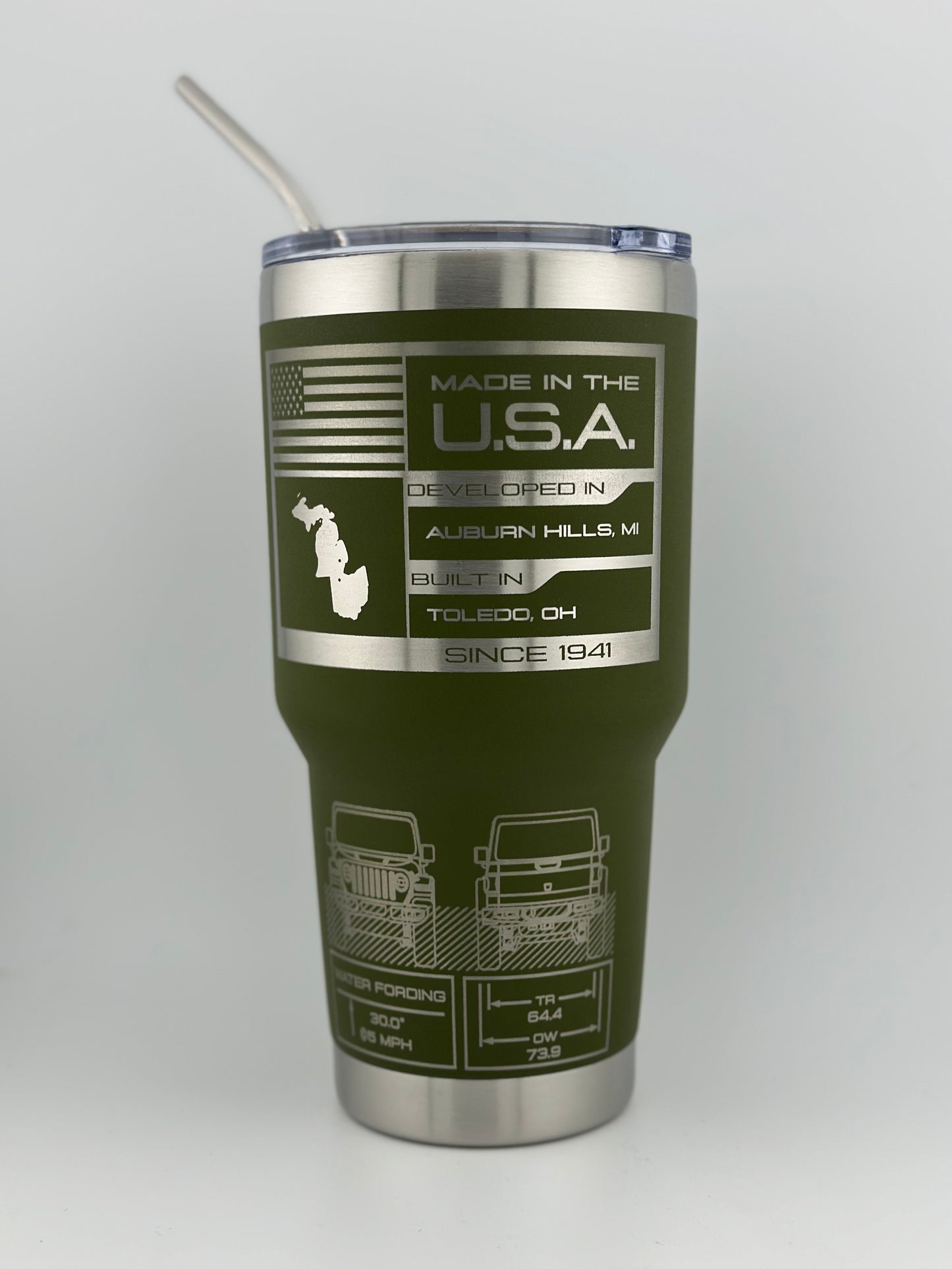 Custom 30oz Gladiator Tumbler (Various colors available) - Free Shipping