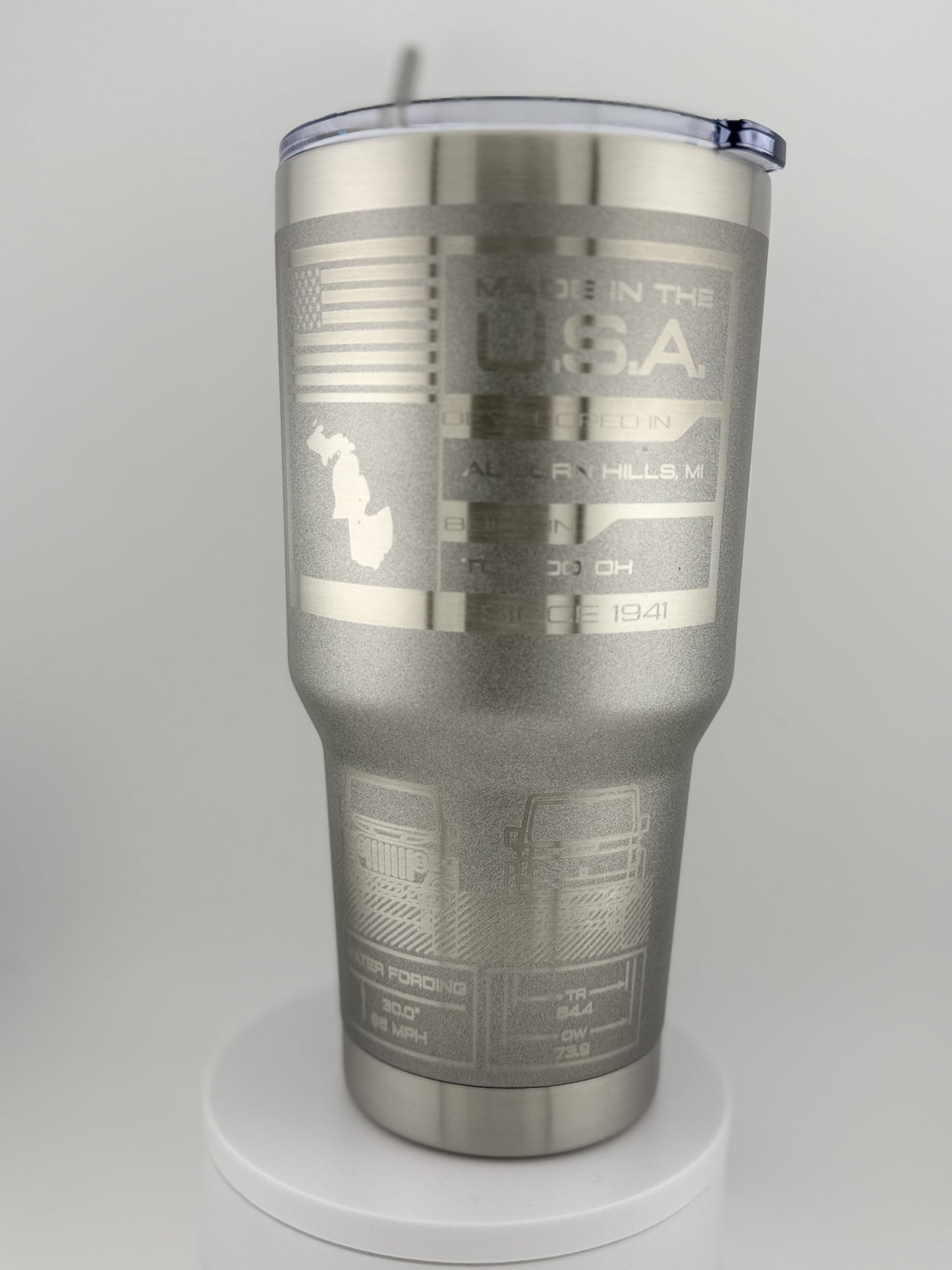 Custom 30oz Gladiator Tumbler (Various colors available) - Free Shipping