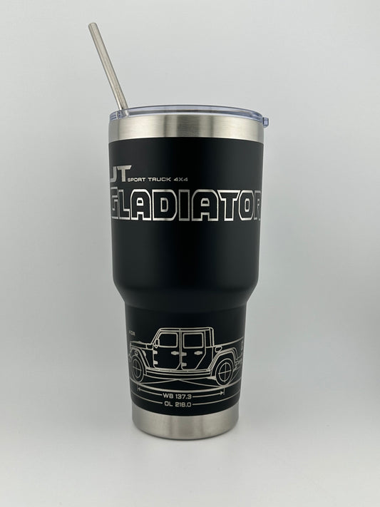 Custom 30oz Gladiator Tumbler (Various colors available) - Free Shipping